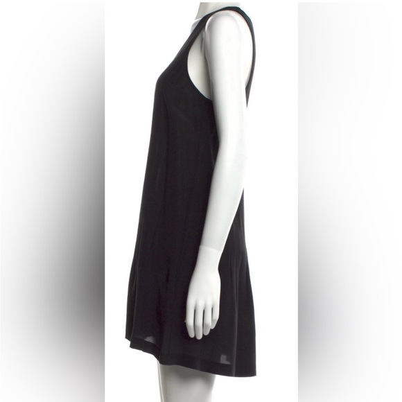 NEW Joie Black Silk Mini Dress with pintuck and pleat detail S - Picture 4 of 9